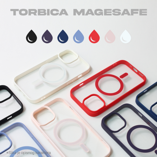 Torbica Magesafe za iPhone 15 6.1 bela