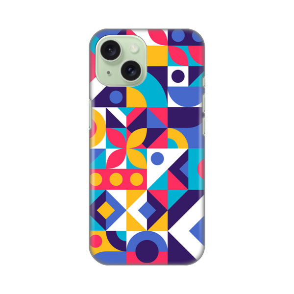 Torbica Silikonska Print Skin za iPhone 15 6.1 Colorful Mosaic