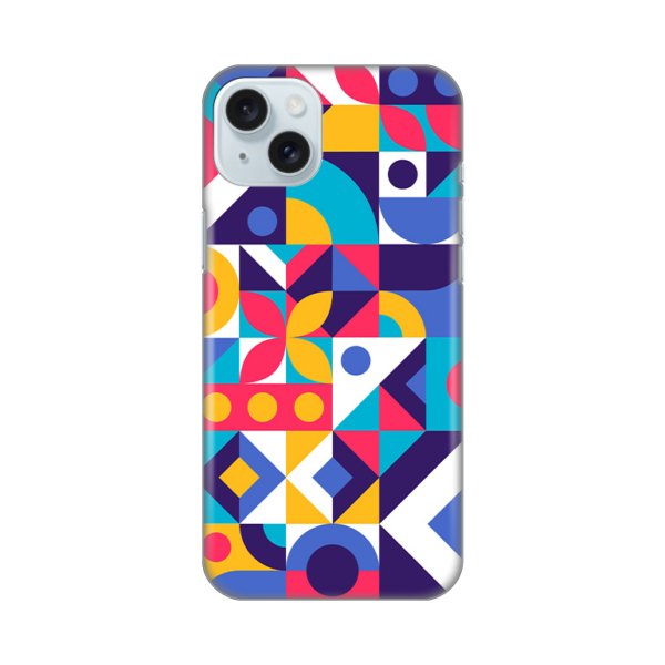 Torbica Silikonska Print Skin za iPhone 15 Plus 6.7 Colorful Mosaic