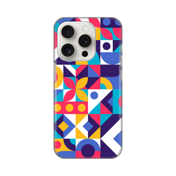 Torbica Silikonska Print Skin za iPhone 15 Pro 6.1 Colorful Mosaic