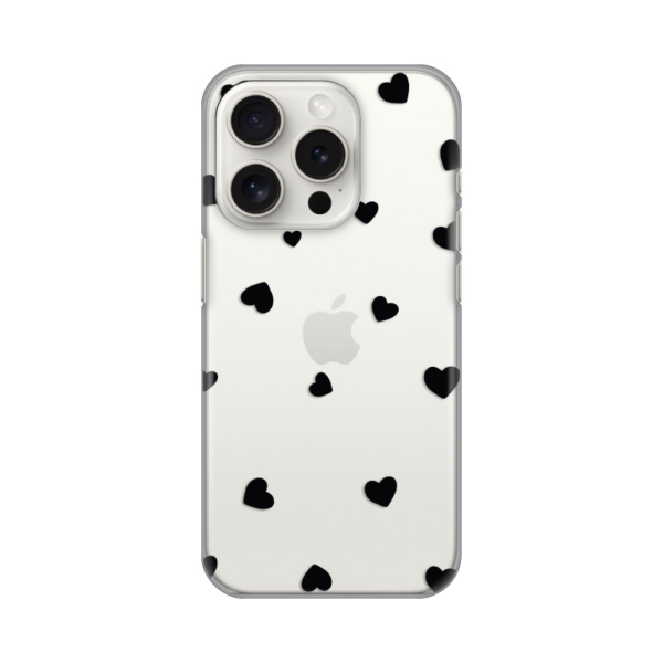 Torbica Silikonska Print Skin za iPhone 15 Pro 6.1 Hearts