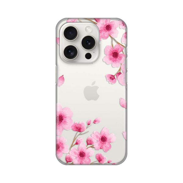 Torbica Silikonska Print Skin za iPhone 15 Pro 6.1 Rose flowers