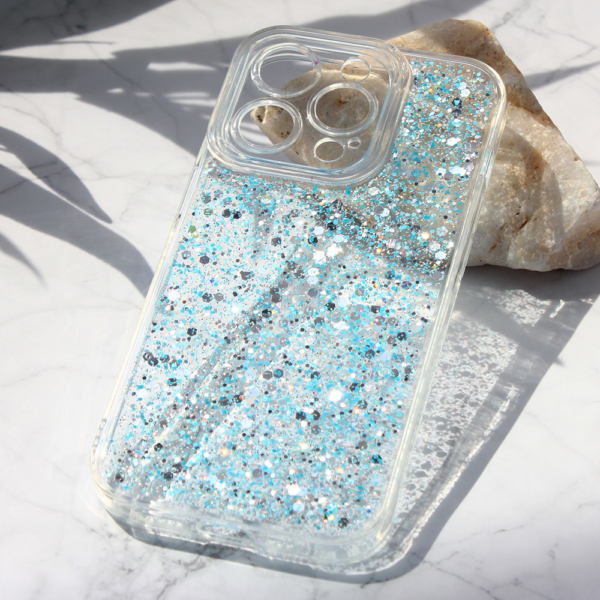 Torbica Glitter za iPhone 15 Pro 6.1 plava