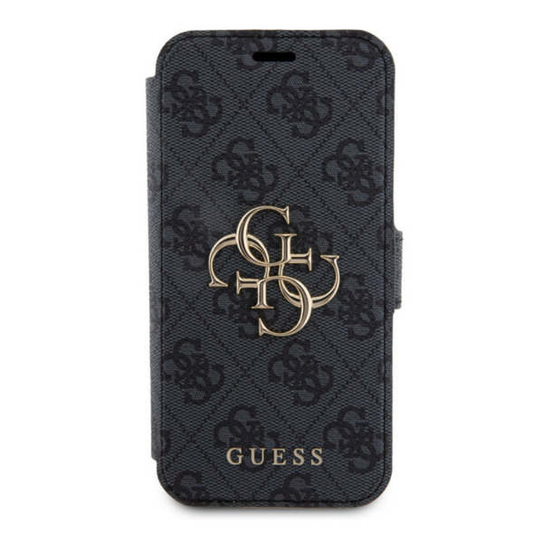 Torbica Guess Bk Pu leather 4G Metal Logo za iPhone 15 Pro 6.1 siva (GUBKP15L4GMGGR)