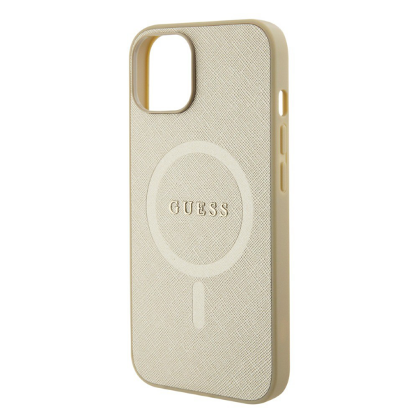 Torbica Guess Hc PU Saffiano Magsafe za iPhone 15 6.1 bez (GUHMP15SPSAHMCB)