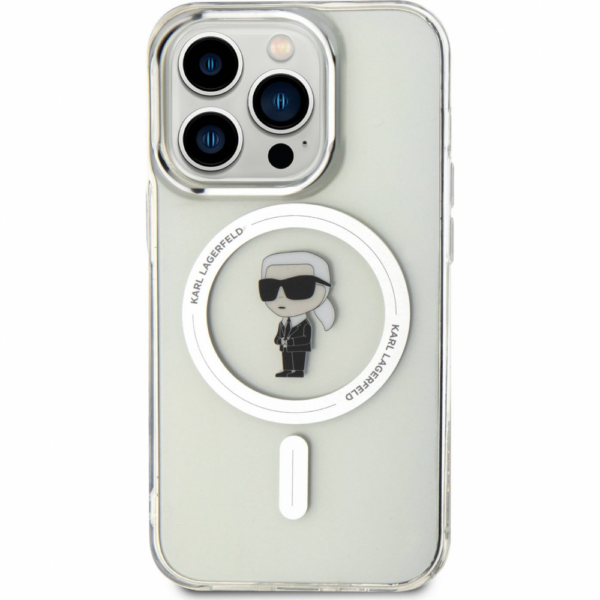 Torbica Karl Lagerfeld Hc Magsafe IML Ikonik za iPhone 15 Pro 6.1 transparent (KLHMP15LHFCKNOT)