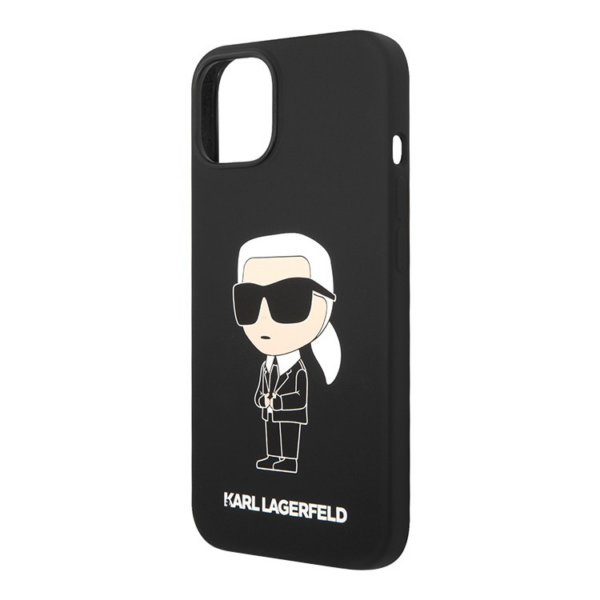 Torbica Karl Lagerfeld Hc Silicone NFT Ikonik za iPhone 15 6.1 crna (KLHCP15SSNIKBCK)