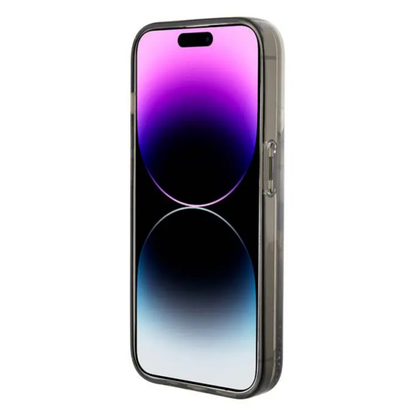 Torbica Karl Lagerfeld Liquid Glitter Ikonik za iPhone 15 Pro Max 6.7 transparent (KLHCP15XLKKNSK)