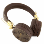 Bluetooth slusalice Guess 4G PU Leather Metal Logo braon (GUBH704GEMW) - Slika 4