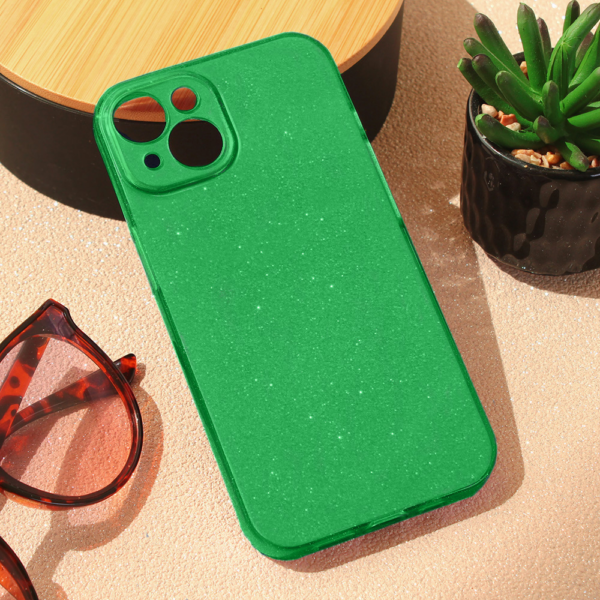 Torbica Sparkle Dust za iPhone 15 6.1 zelena