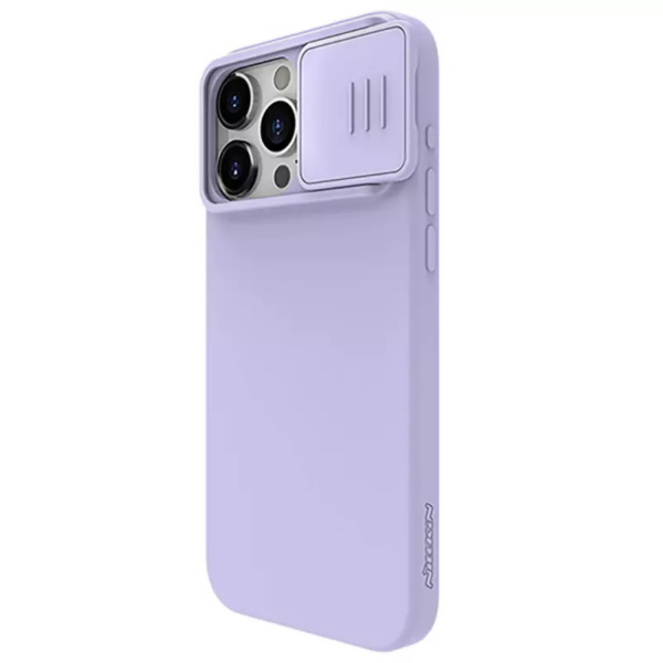 Torbica Nillkin CamShield Silky za iPhone 15 Pro 6.1 ljubicasta