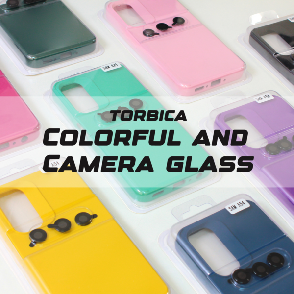Torbica Colorful and Camera glass za Samsung A346B Galaxy A34 5G ljubicasta