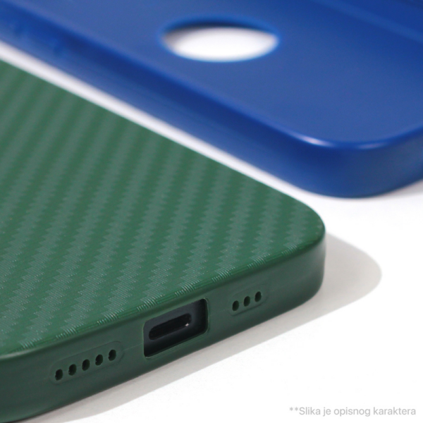 Torbica Carbon Stripe za Xiaomi Redmi 13C zelena