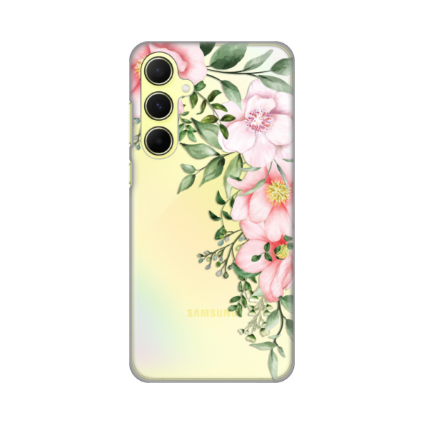 Torbica Silikonska Print Skin za Samsung A556B Galaxy A55 5G Gentle Rose Pattern