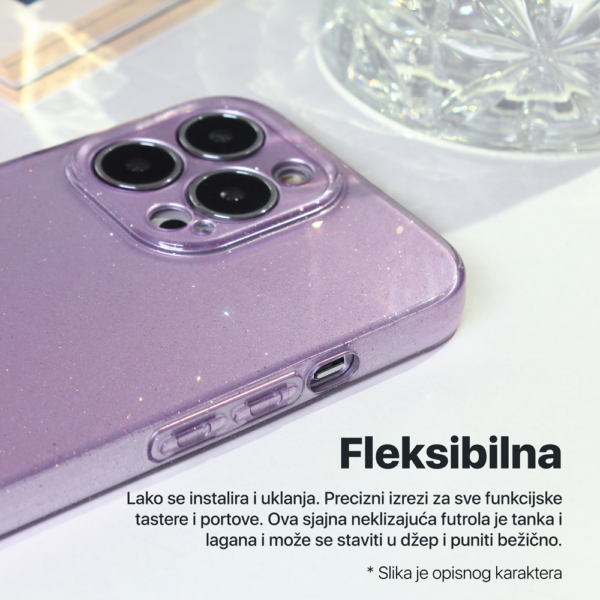 Torbica Sparkle Dust za Samsung A245F Galaxy A24 4G/5G roze