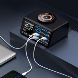 Mega-Idea multifunkcionalni desktop punjac sa PWQ110 (110W, Wireless charging, 8 port)