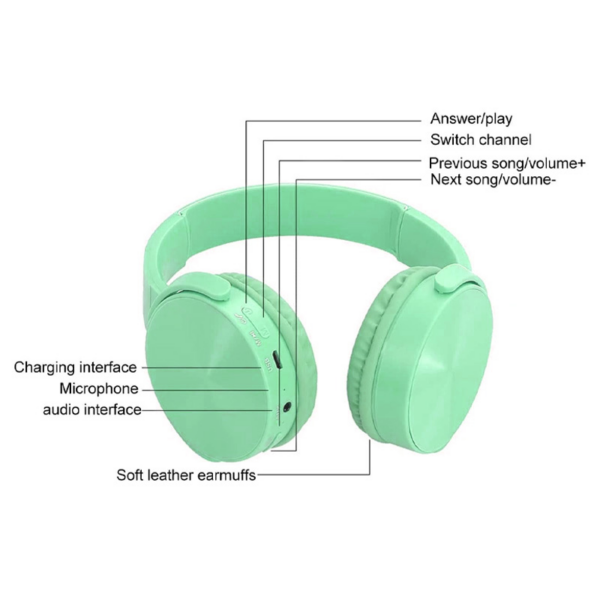 Bluetooth slusalice Sodo MZ-650 zelene