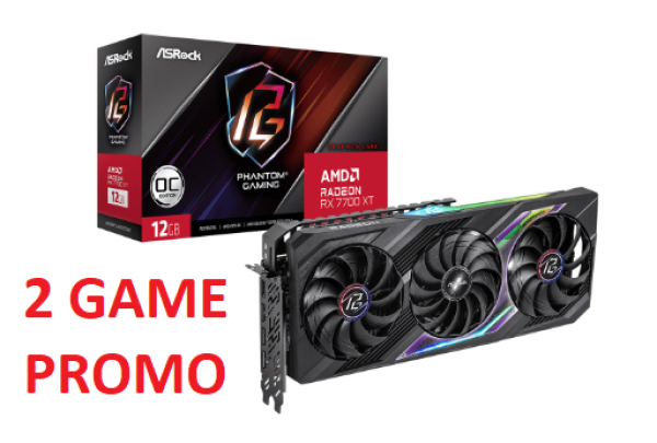 110620246667ba406f489.png SVGA Asrock Radeon RX 7700 XT Phantom Gaming 12G GDDR6 OC, RX7700XT PG 12GO - Slika 1