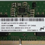 RAM SODIMM DDR5 8GB 4800MHz Micron MTC4C10163S1SC48BA Bulk