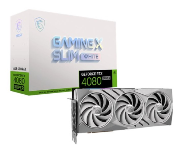 25062024667a0e692c37b.jpeg SVGA MSI Geforce RTX 4080 SUPER 16G GAMING X SLIM WHITE 16GB GDDR6, V511-220R - Slika 1