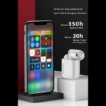 Bluetooth slusalice Lenovo LP2 Airpods crne HQ - Slika 4