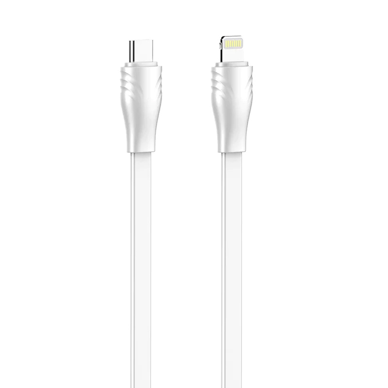 0607202466897f3d7502b.png Data kabl LDNIO LC131-I 30W Type C na Lightning beli 1m - Slika 1
