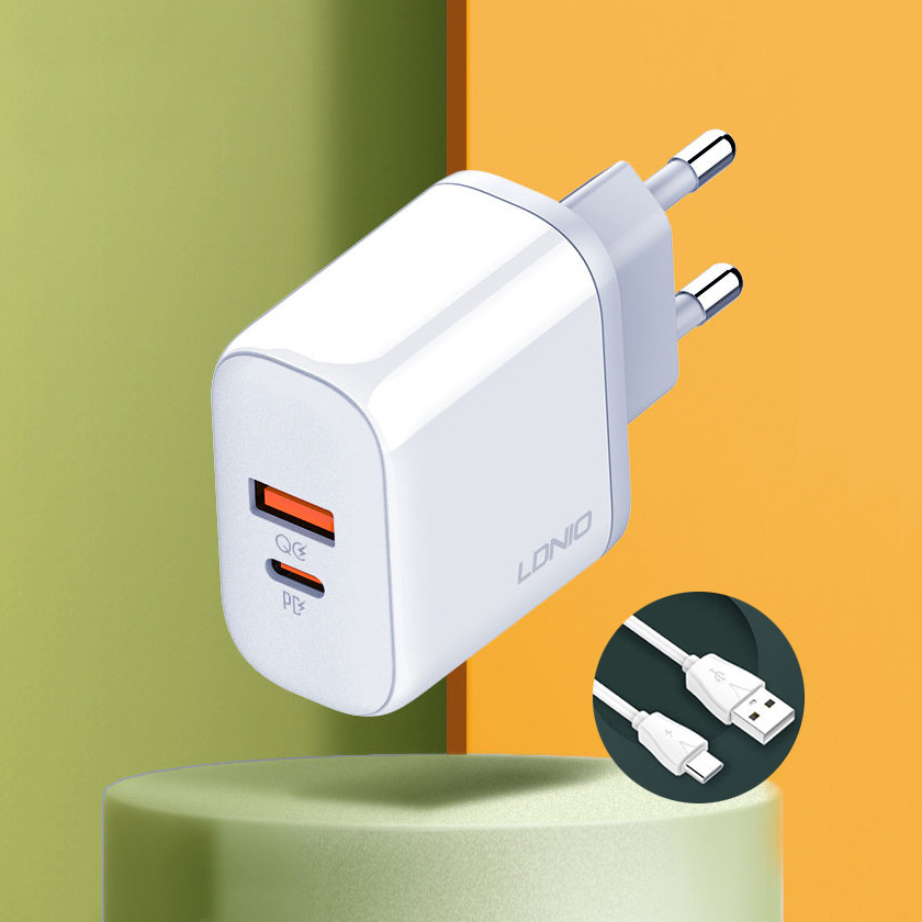 0607202466897f62289fb.png Kucni punjac LDNIO A2526C PD, QC4+, QC3.0, PPS 45W USB na Type C - Slika 1