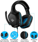 Slusalice sa mikrofonom Logitech G432 Black Blue 981-000770 - Slika 2