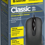 Miš Defender Classic MB-230 opticki 1000dpi Black