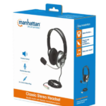 Slušalice sa mikrofonom Manhattan Classic 175555, black