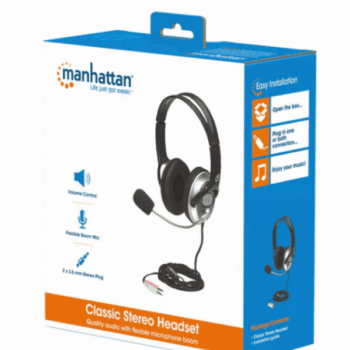 Slušalice sa mikrofonom Manhattan Classic 175555, black