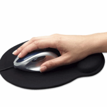 Podloga za miša Manhattan Wrist-Rest 434362, black