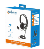 Slušalice sa mikrofonom Manhattan Classic 175555, black - Slika 5