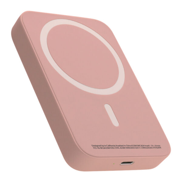 Power bank MagSafe 15W 5000 mAh roze