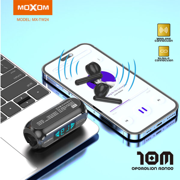 Bluetooth slušalice Airpods Moxom MX-TW24 razne boje