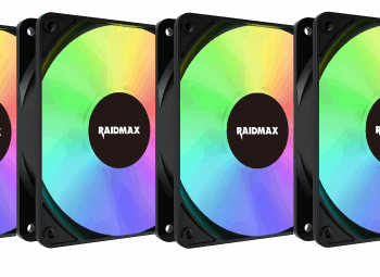 Raidmax 4x 120mm X-AIR ARGB fans Crni, NVX120FBDC4