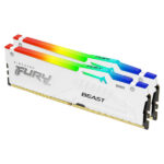 RAM DDR5 32GB (2x16GB) 6000MHz Kingston Fury Beast White RGB KF560C36BWEAK2-32