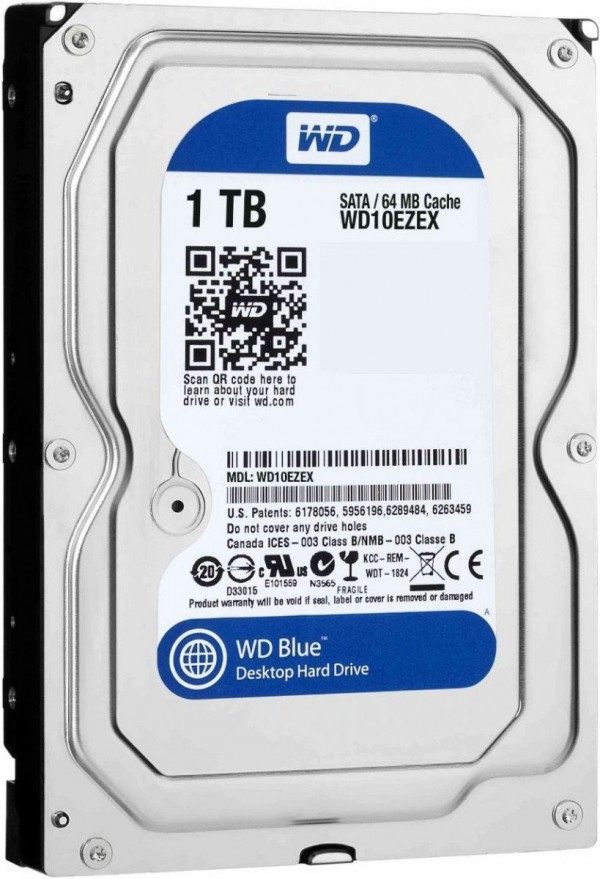 3009202466faac8cd48d0.jpeg HDD WD 1TB WD10EZEX SATA3 7200 64MB Caviar Blue Bulk - Slika 1