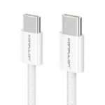 Data kabl KONFULON DC61 PD 60W Super Fast Charge za iPhone 15 Type C na Type C beli 1m - Slika 3