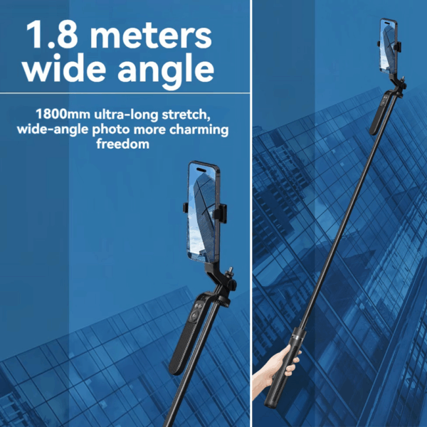 Selfie stick i tripod za snimanje telefonom 180cm - Slika 5