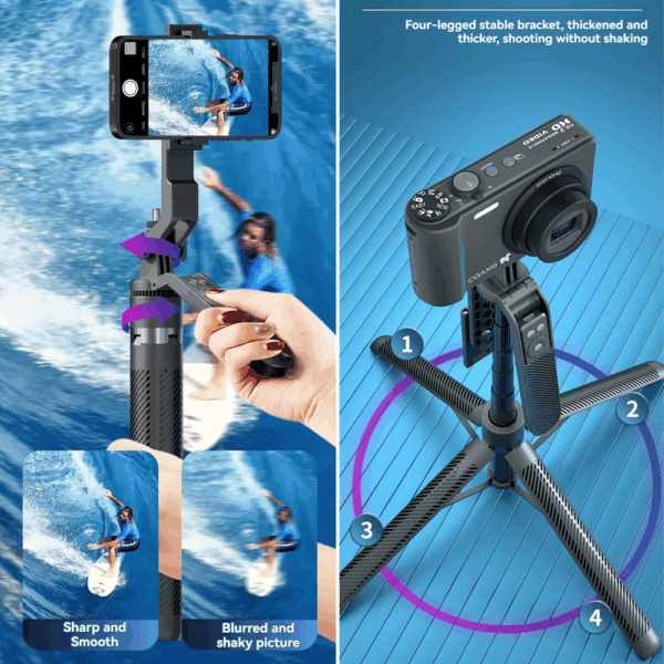 Selfie stick i tripod za snimanje telefonom 180cm - Slika 6