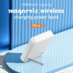 Back up baterija LDNIO PQ16 10000mAh, 15W wireless, sivo bela - Slika 2