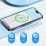 Back up baterija LDNIO PQ16 10000mAh, 15W wireless, sivo bela - Slika 4