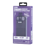 Back up baterija REMAX Stervui series RPP-620 PD 20W + QC 22.5W Fast Charging 20000mAh crna - Slika 5