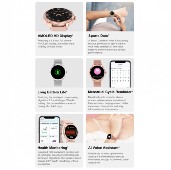 Smart Watch DTS Diamond srebrni (metalna narukvica)