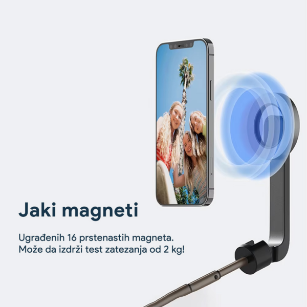 Selfie stick + mini tripod/stabilizator magnetic