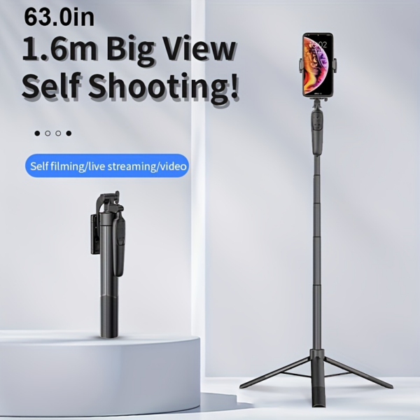 Selfie stick A65 + tripod crni