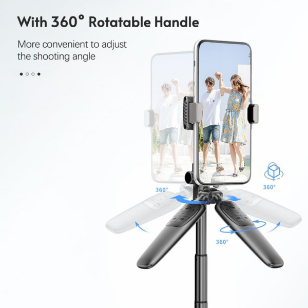 Selfie stick A65 + tripod crni