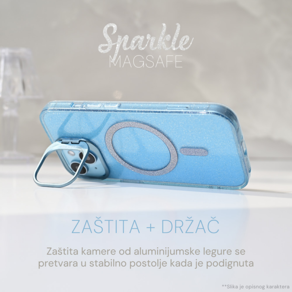 Torbica Magsafe Sparkle za iPhone 13 Pro Max 6.7 crna