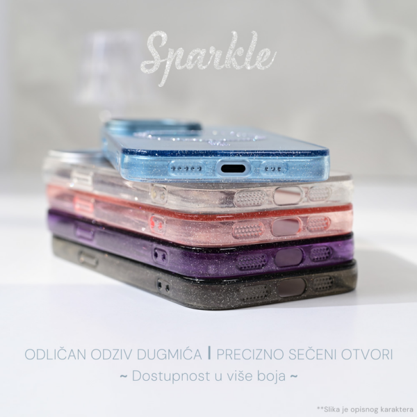 Torbica Magsafe Sparkle za iPhone 14 6.1 crna